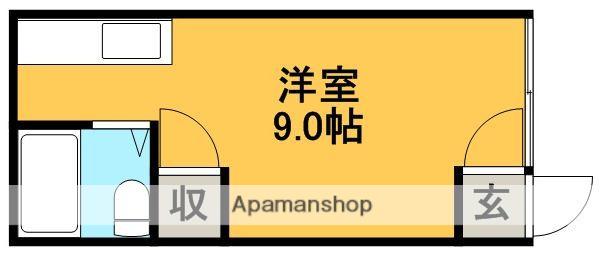 コーポラス中欧(ワンルーム/2階)の間取り写真