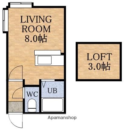 AMS琴似(ワンルーム/3階)の間取り写真