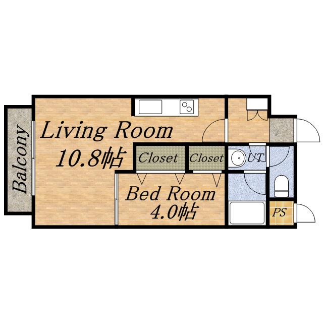 PRIME URBAN宮の沢(1LDK/6階)の間取り写真