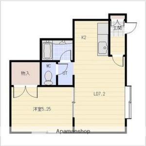 コンフォートN68(1LDK/2階)の間取り写真