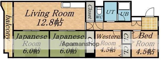 パサージュ発寒(4LDK/3階)の間取り写真