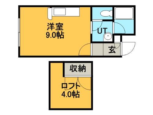 マイハウス前田Ⅰ(ワンルーム/2階)の間取り写真