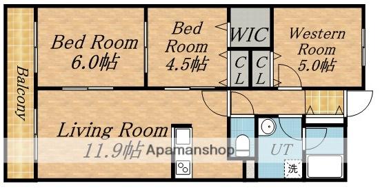 サンアイロヤール88(3LDK/3階)の間取り写真