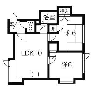 ベジタブルハウス(2LDK/1階)の間取り写真