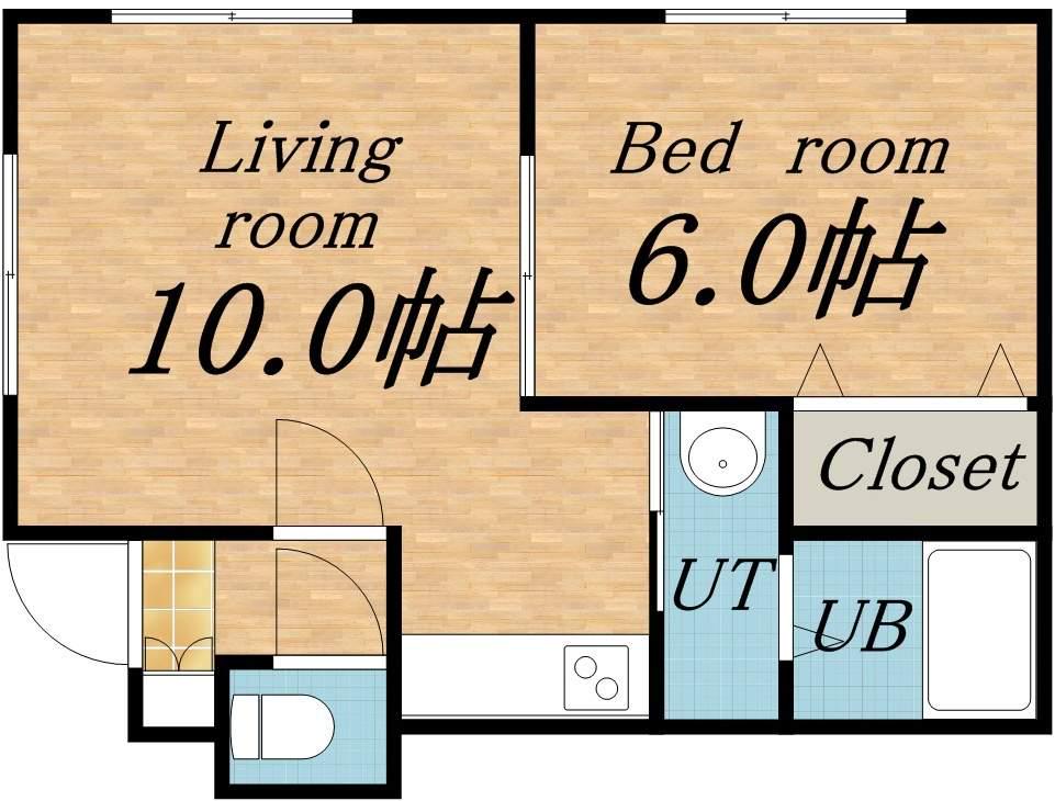 ルミエール発寒3-5(1LDK/3階)の間取り写真