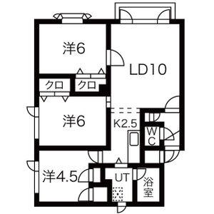 リラーデンス静(3LDK/2階)の間取り写真