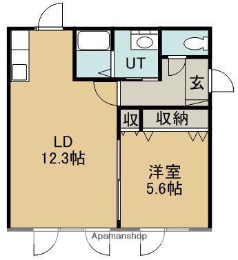 EPIC12(1LDK/2階)の間取り写真