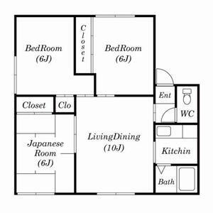 グランツハイム(3DK/3階)の間取り写真