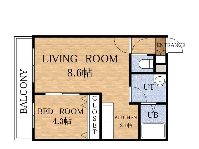 プルミエ発寒 弐番館(1LDK/3階)の間取り写真