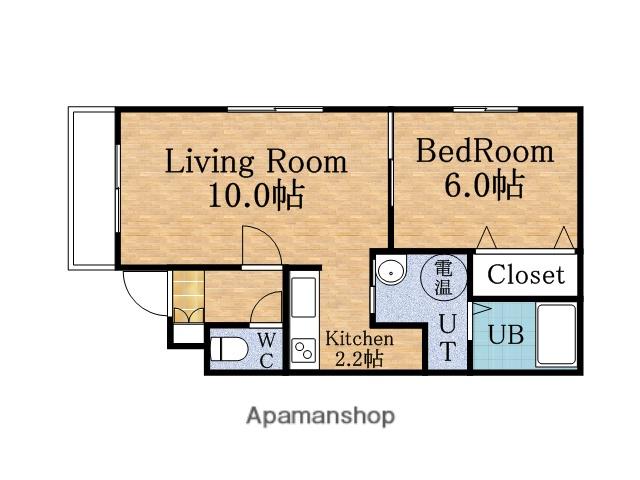 グラン・ジュテ(1LDK/4階)の間取り写真