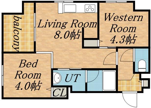 クラッセ円山ウエスト(2LDK/5階)の間取り写真