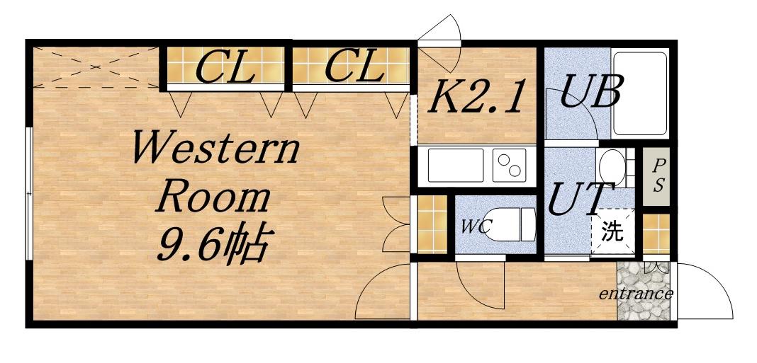 グロワール北18条(1K/1階)の間取り写真