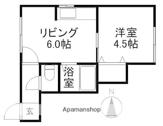 アーバンN32(1DK/2階)の間取り写真
