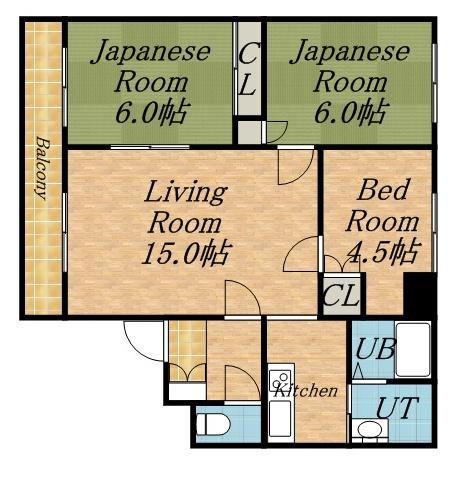 フロム・ザ・25(3LDK/3階)の間取り写真