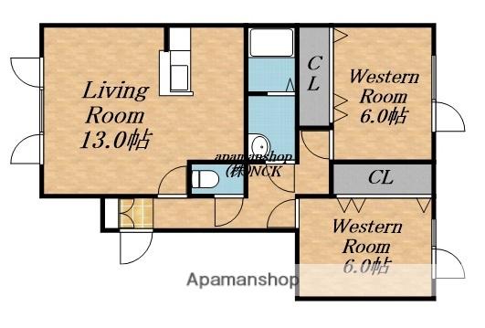 アーティスト45(2LDK/3階)の間取り写真