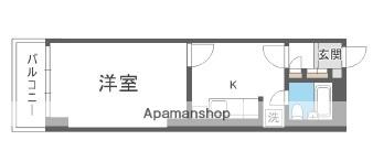 第3ファミール札幌(1K/1階)の間取り写真