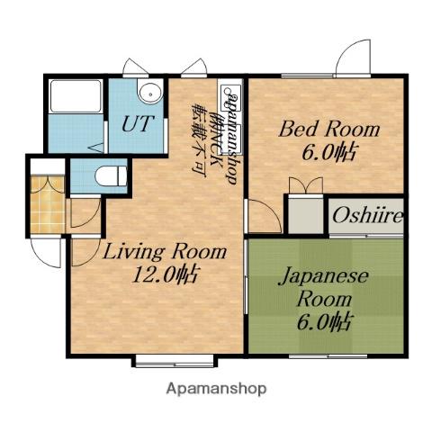 クレスト41(2LDK/3階)の間取り写真