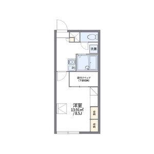 レオパレスオーロラ41(1K/1階)の間取り写真