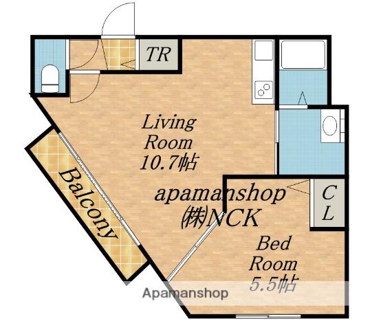ウィングガーデン(1LDK/2階)の間取り写真