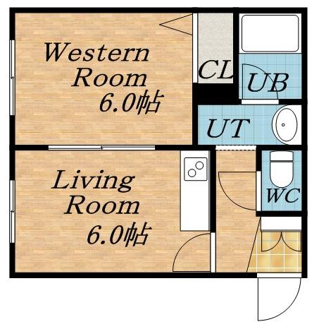 ジョンスノーハウス(1DK/3階)の間取り写真