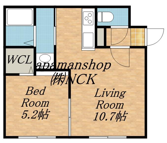 ETOILE N34(1LDK/1階)の間取り写真