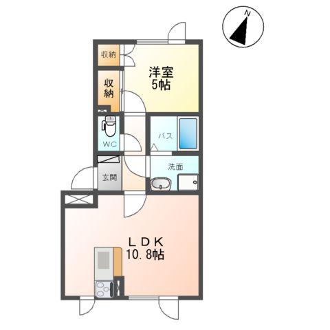 GRANZCHESTA G5(1LDK/1階)の間取り写真