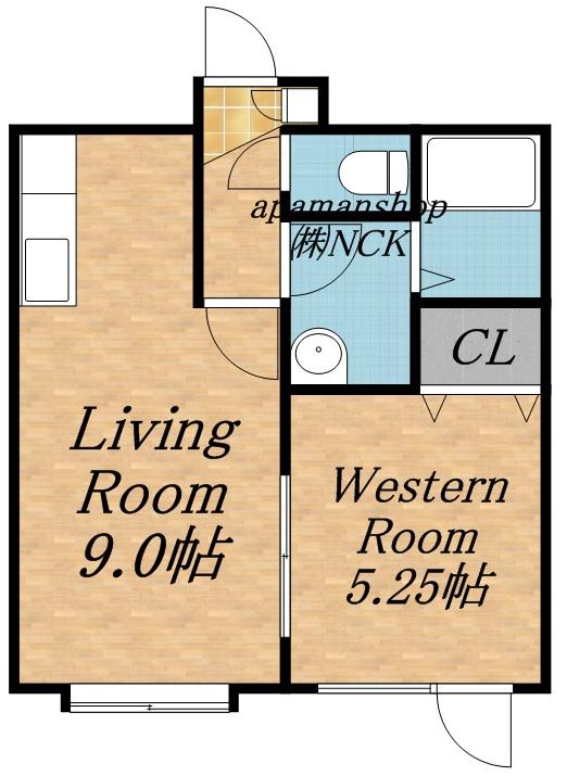 レアル・コンシェルトⅡ(1LDK/2階)の間取り写真