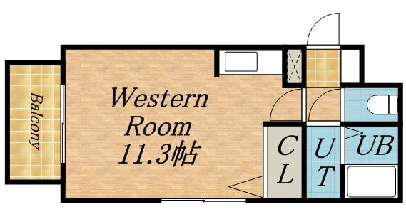 ハウスオブリザ北23条(ワンルーム/4階)の間取り写真