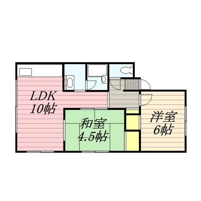 Nコーポセゾン(2LDK/1階)の間取り写真