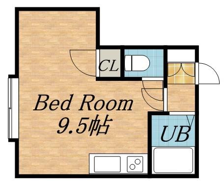 ラーラ22(ワンルーム/2階)の間取り写真