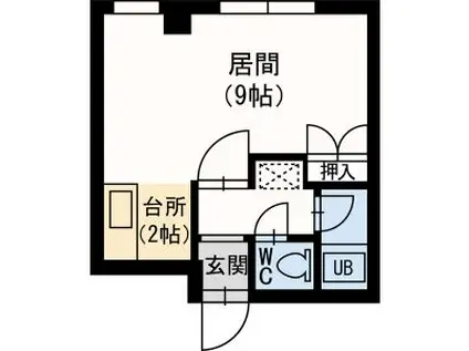 藤井ビル北17条3(1K/2階)の間取り写真