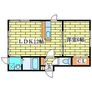 ドリームハウス(1LDK/3階)の間取り写真