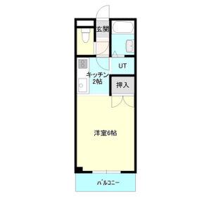 エルム156(1K/4階)の間取り写真