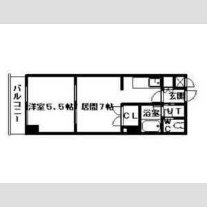 アルカディア33(1DK/3階)の間取り写真