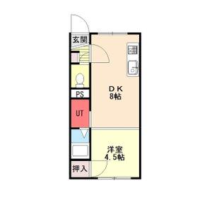 連北30条(1LDK/1階)の間取り写真