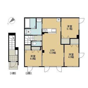 グルワール本町(3LDK/2階)の間取り写真