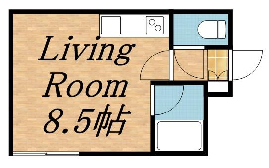 アーバンサイト麻生(ワンルーム/2階)の間取り写真