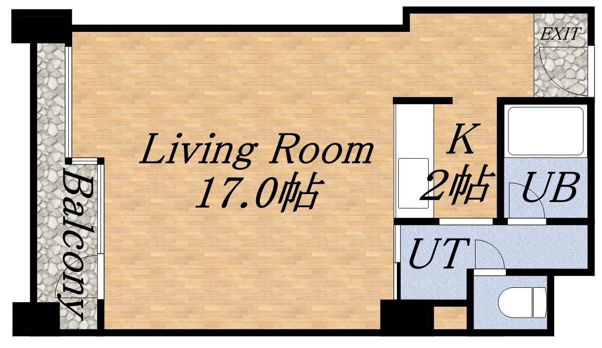 サンシティ札幌(1K/3階)の間取り写真