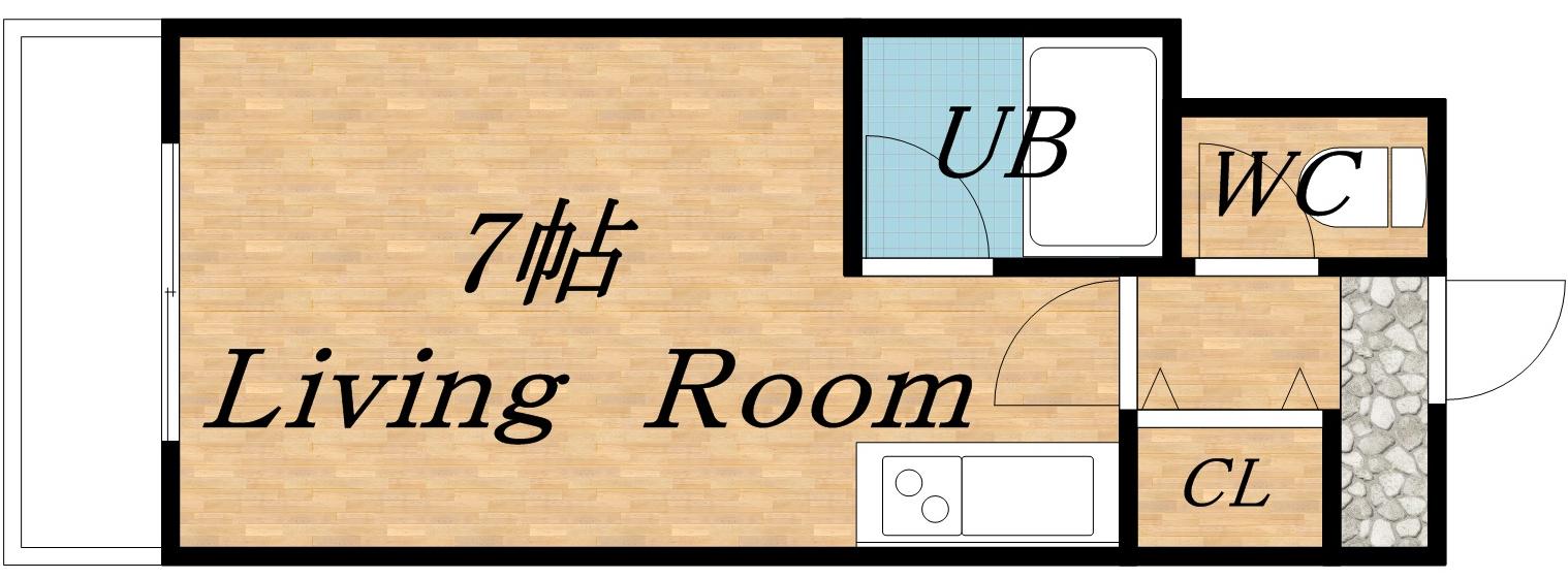 ジョイフル札幌(1K/5階)の間取り写真