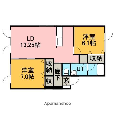 エル・アルバ(2LDK/1階)の間取り写真