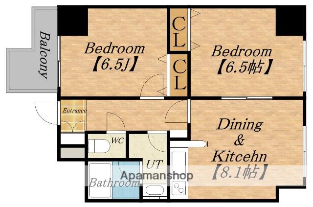 ダイアパレス琴似第3(2DK/6階)の間取り写真