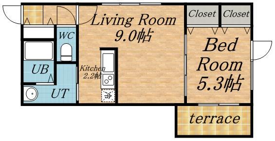 セルバテール琴似(1LDK/4階)の間取り写真