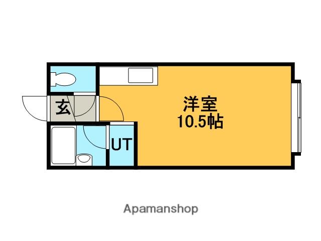 アリスハイム(ワンルーム/2階)の間取り写真