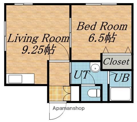リーベスト(1LDK/3階)の間取り写真