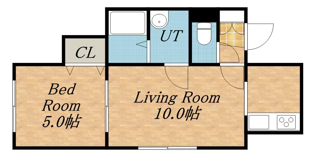 サンテラス稲積公園5(1LDK/2階)の間取り写真
