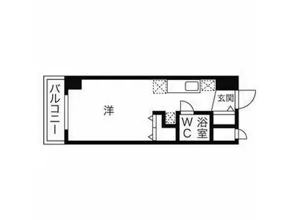 ラメール円山公園(ワンルーム/8階)の間取り写真