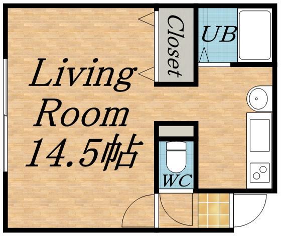 パル宮の沢(1K/3階)の間取り写真