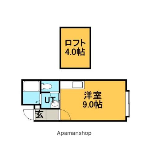 マイハウス前田2(ワンルーム/1階)の間取り写真