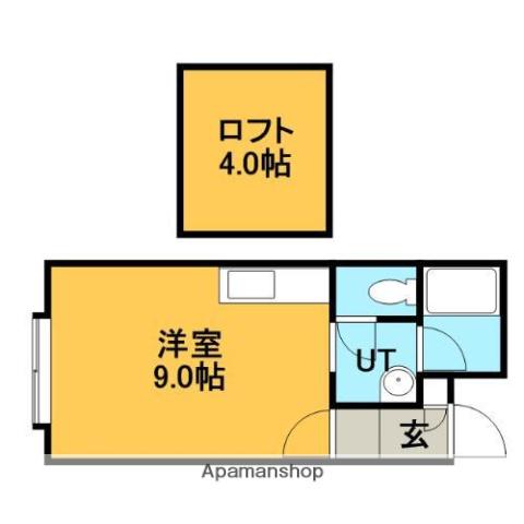 マイハウス前田Ⅲ(ワンルーム/2階)の間取り写真