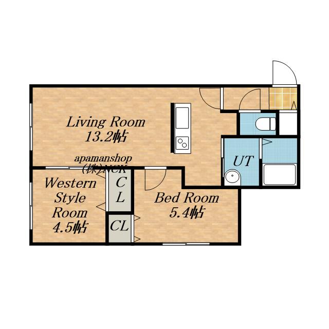 S.FIELD手稲本町(2LDK/4階)の間取り写真